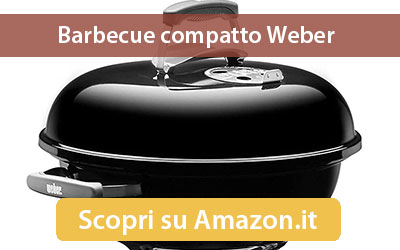 Vendita barbecue compatto Weber Kettle Amazon