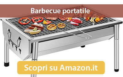 Offerta barbecue portatile su Amazon